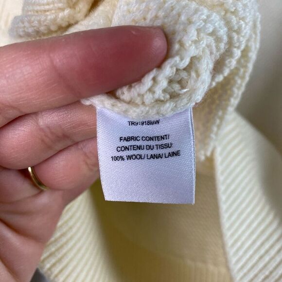 Derek Lam 10 Crosby Wool Mock Neck Puff Sleeve Sweater - Picture 5 of 6